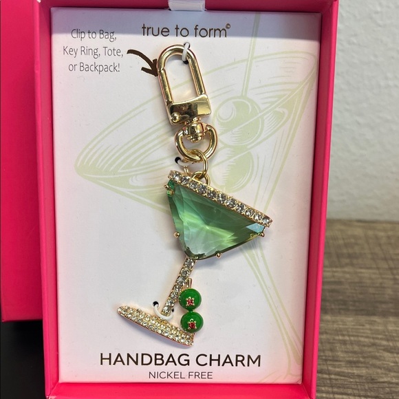 Whimsical Martini 🍸 Bag Charm - Picture 1 of 6